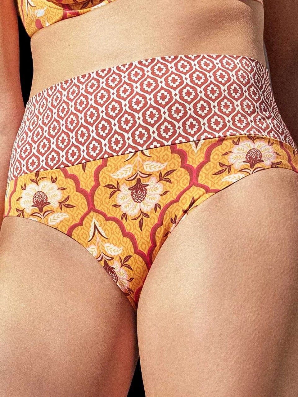 Costume Donna Gisela 2/30397TC Bikini con Ferretto e Lacci Décolleté Stampa Doppia - 3