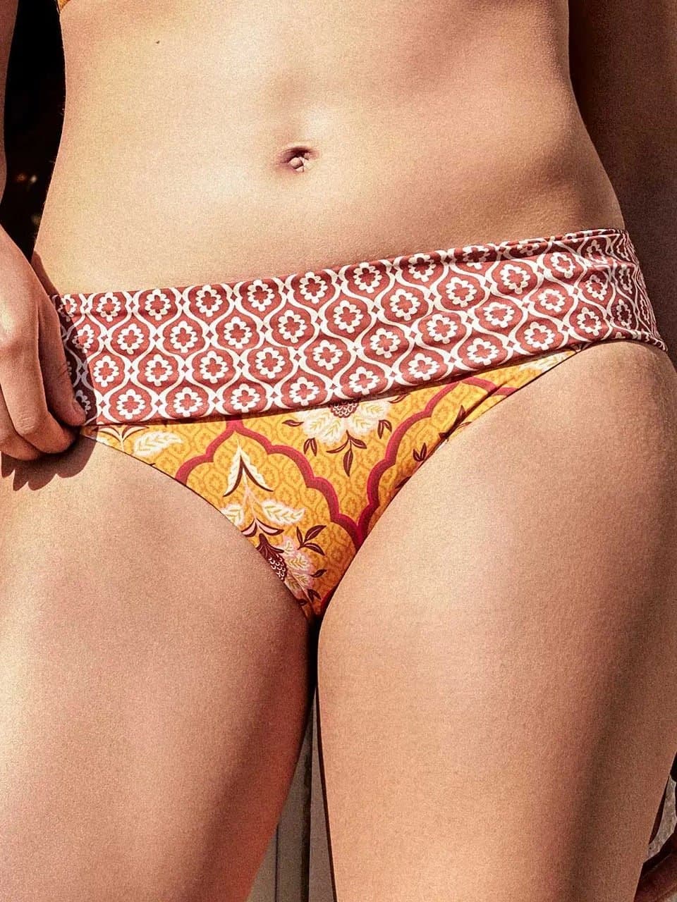Costume Donna Gisela 2/30397TC Bikini con Ferretto e Lacci Décolleté Stampa Doppia - 4