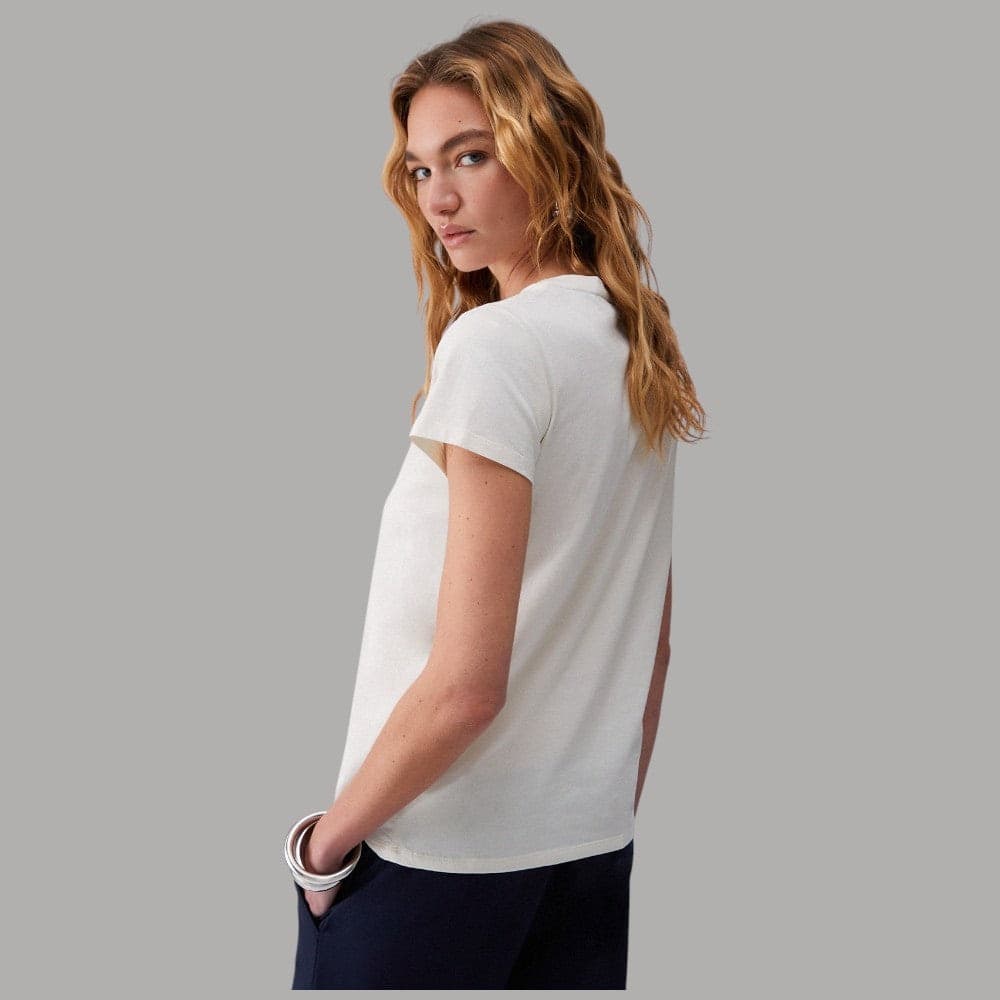 Liu Jo T-shirt Cotone Bianco Strass "Better" Girocollo - 2