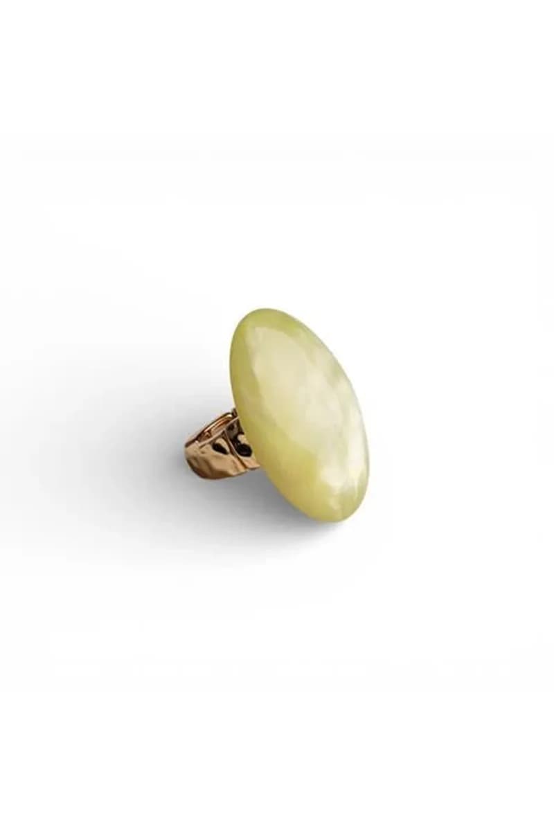 Anello elastico con pietra ovale in acrilico | MYA ACCESSORIES - 2
