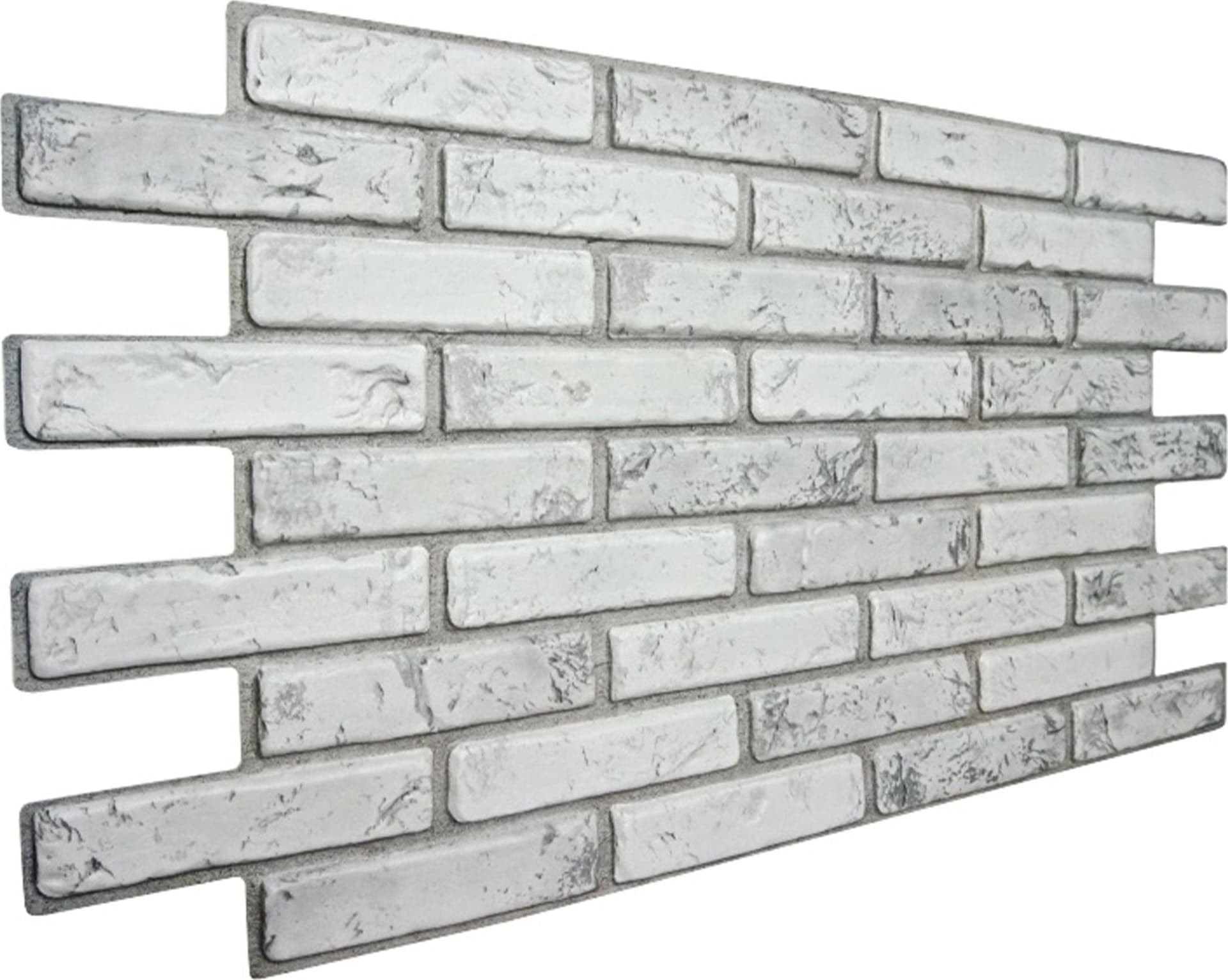 Pannelli 3D Rivestimento a parete in PVC effetto pietra MATTONI CHIARI Realistici e isolanti. - 3