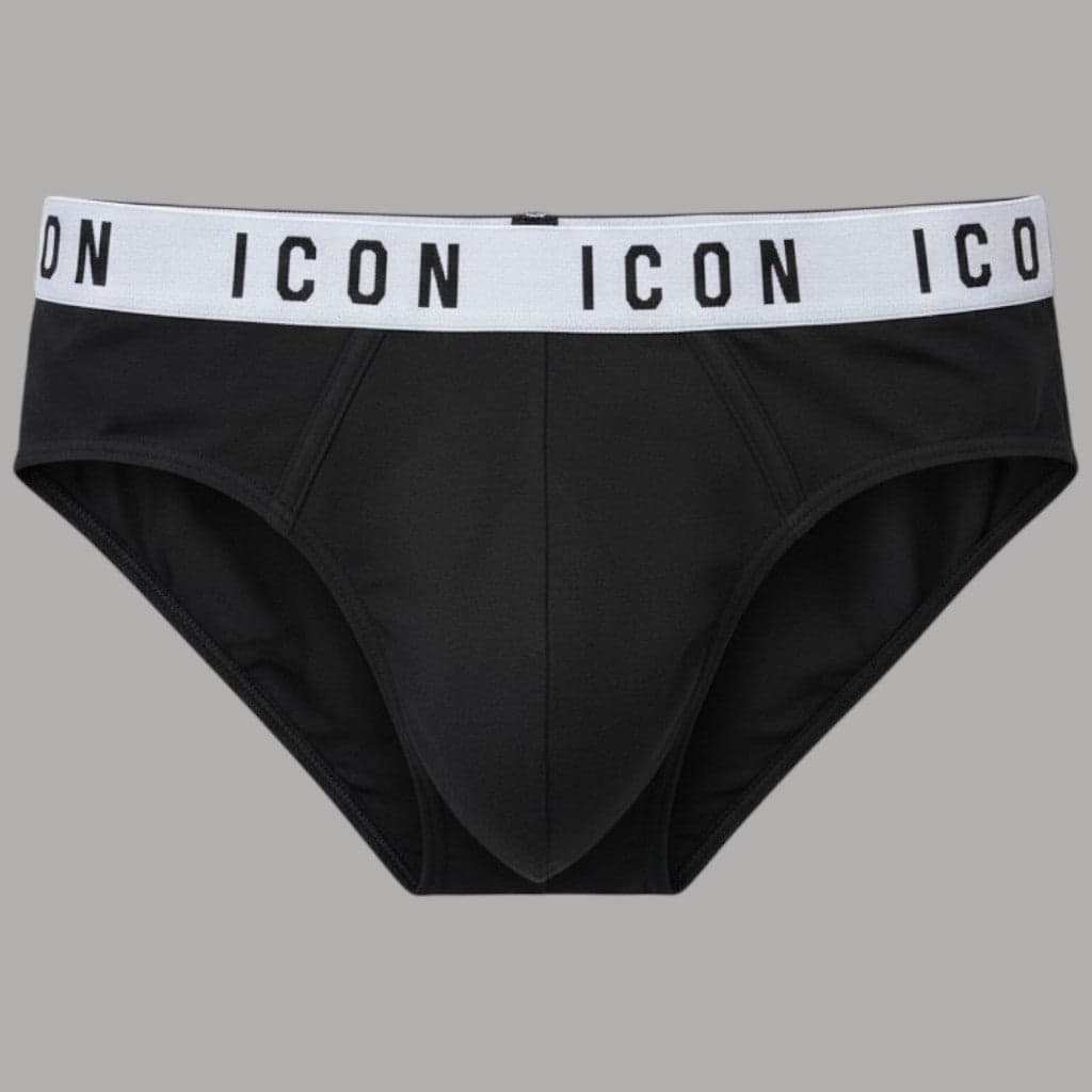 Pack 3 Slip ICON da Uomo con Fascia Logata, Comfort e Stile - 4
