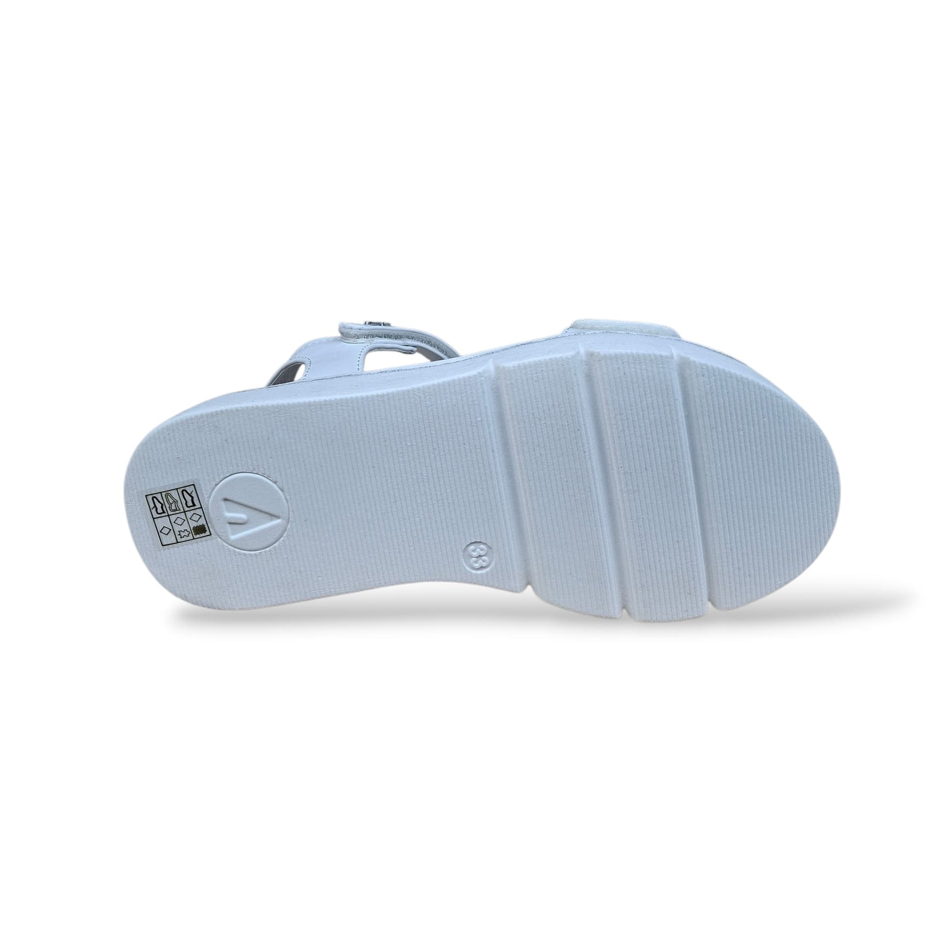 Sandali Ferrè Pamy FB-490 Bianco Bambine e Ragazze – Pelle Velcro Primavera Estate - 5