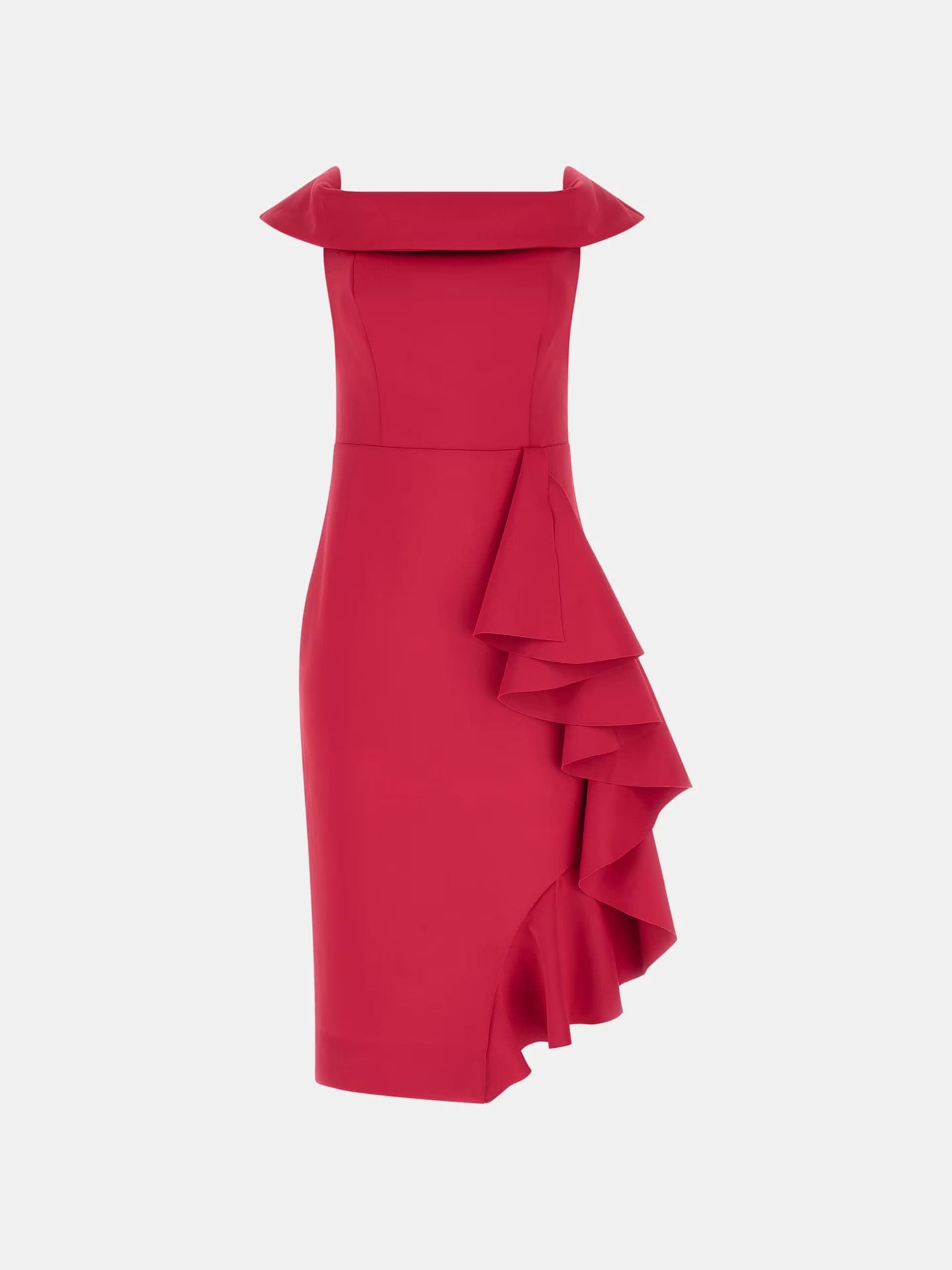 ANDREA SCUBA OFF SHOULDER DRESS - 4