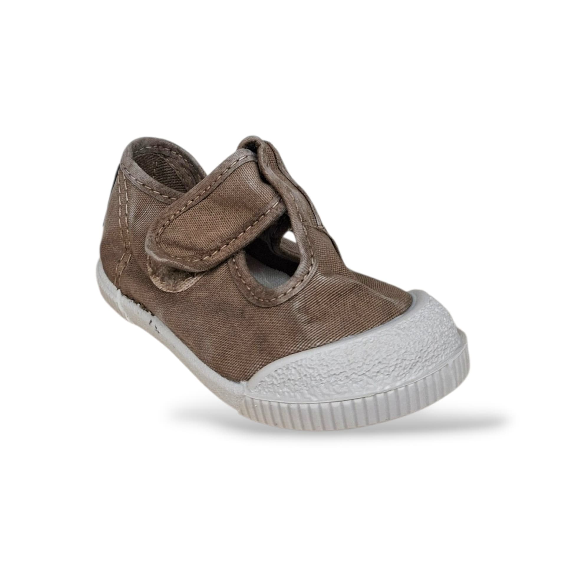 Sneakers Barefoot Bambini Beige Natural World 4521 – Vegane, Velcro, Bio | Scarpetteria Gica - 2