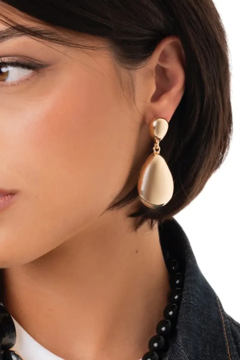 MYA ACCESSORIES | Orecchini pendenti a goccia in metallo - 3