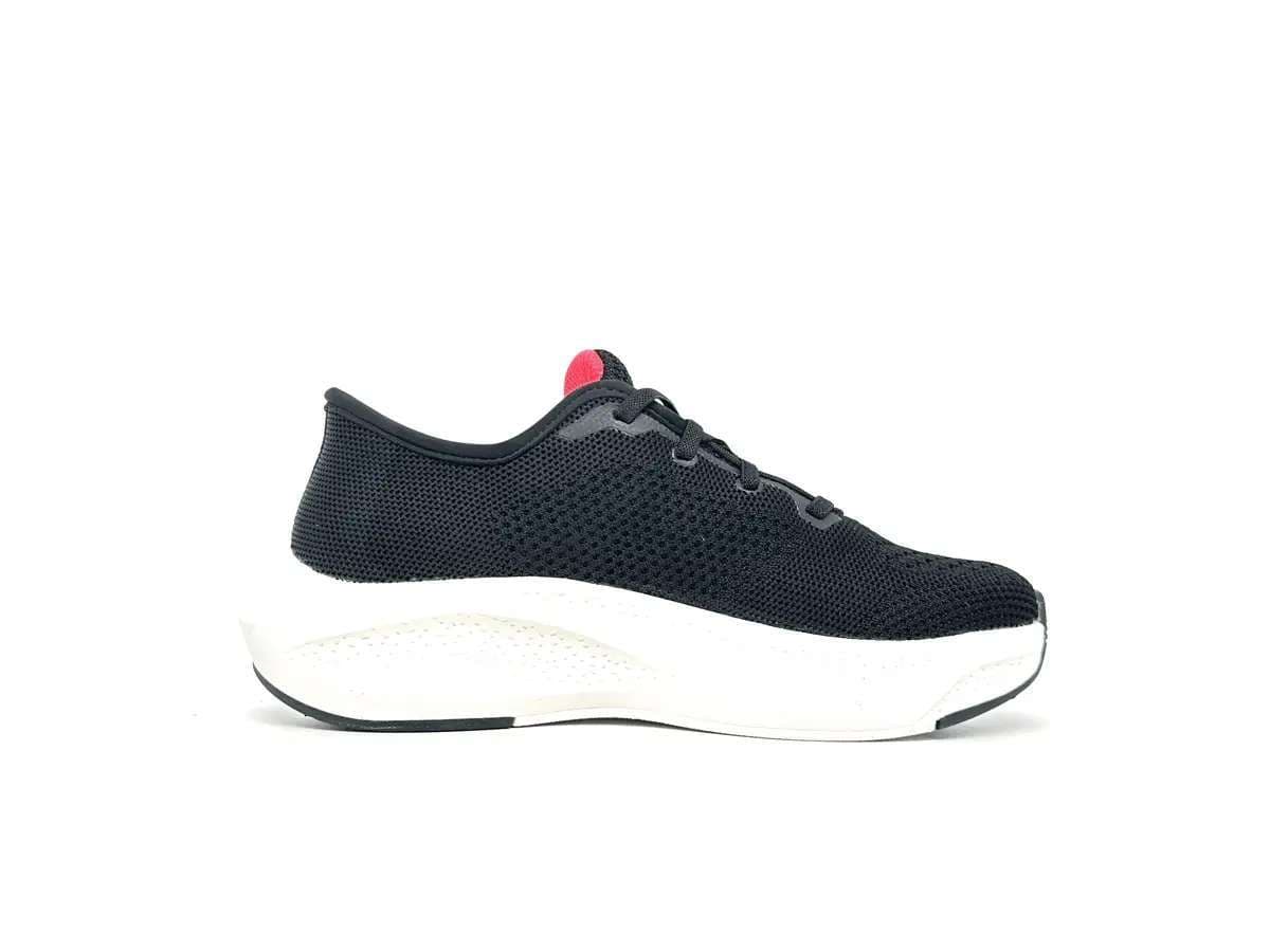 Lotto sneaker donna Run 90 Slip &amp; Go nera con dettagli rosa memory foam - 6