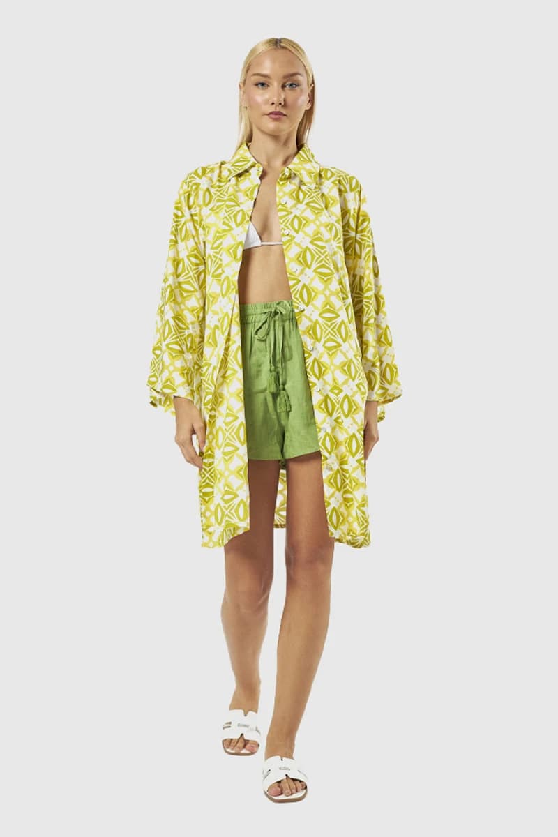 Kaftano lungo Lime | Verde Fashion - 5