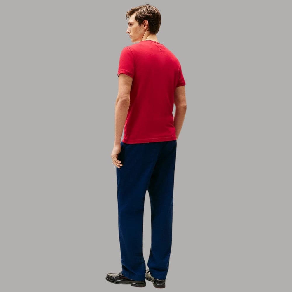 Tommy Hilfiger T-shirt Slim Fit in Cotone con Logo Ricamato - 9