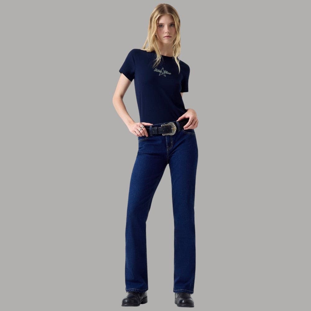 Elegante T-shirt Guess GJ Cotone con Stelle di Strass Donna - 2