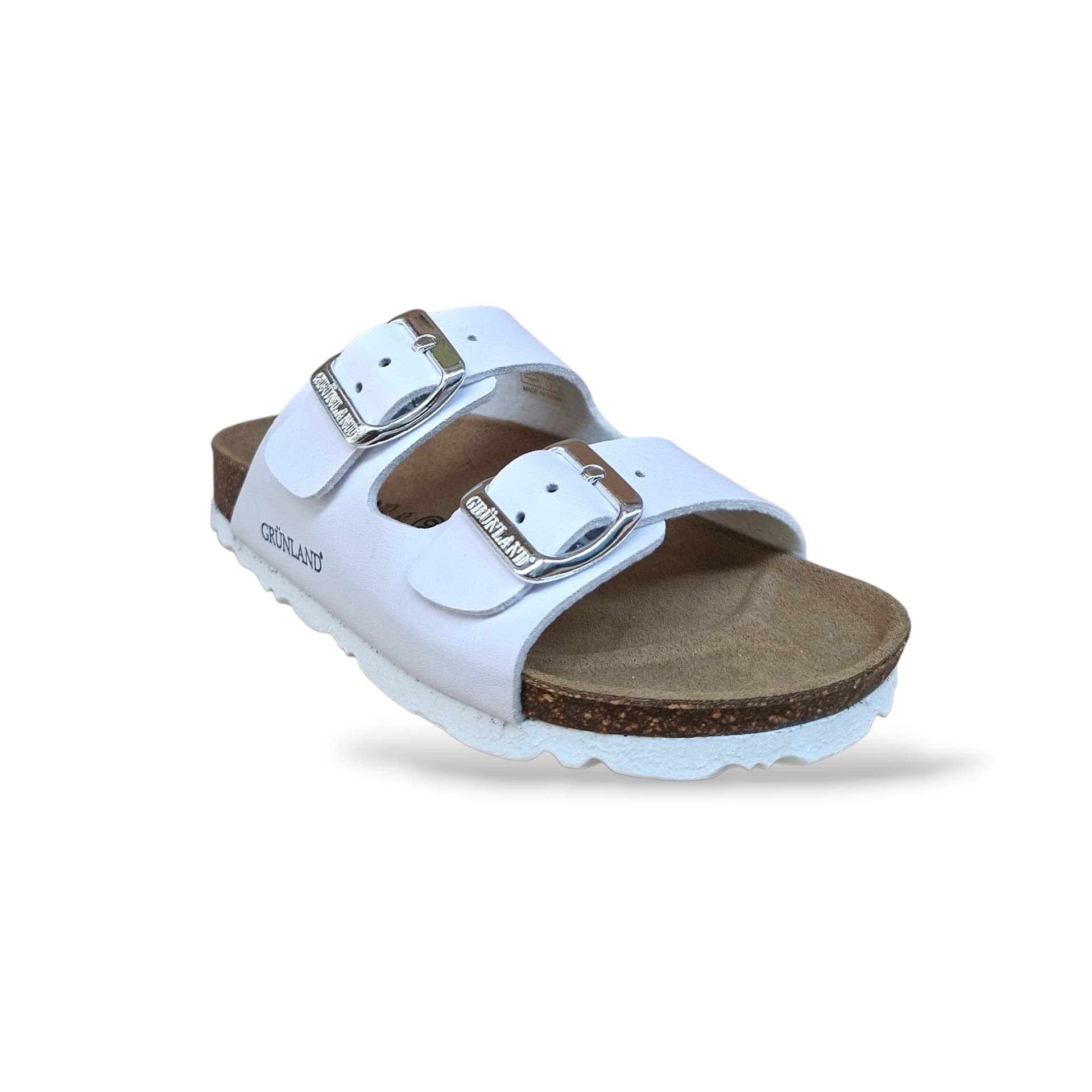 Ciabatta Bio Sughero Bambini e Ragazzi Grunland Junior Luce Bianco – Sottopiede Sughero EVA Unisex - 2