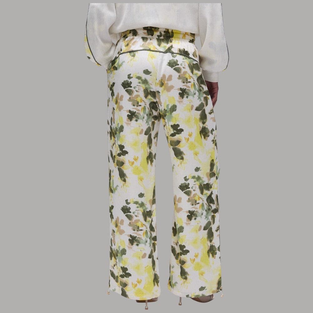 Liu Jo Pantaloni Floreali in Raso con Coulisse Elastico - 2