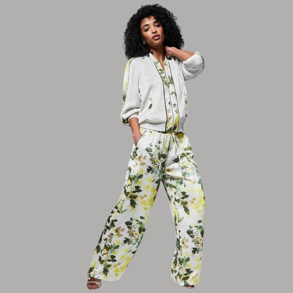 Liu Jo Pantaloni Floreali in Raso con Coulisse Elastico - 3