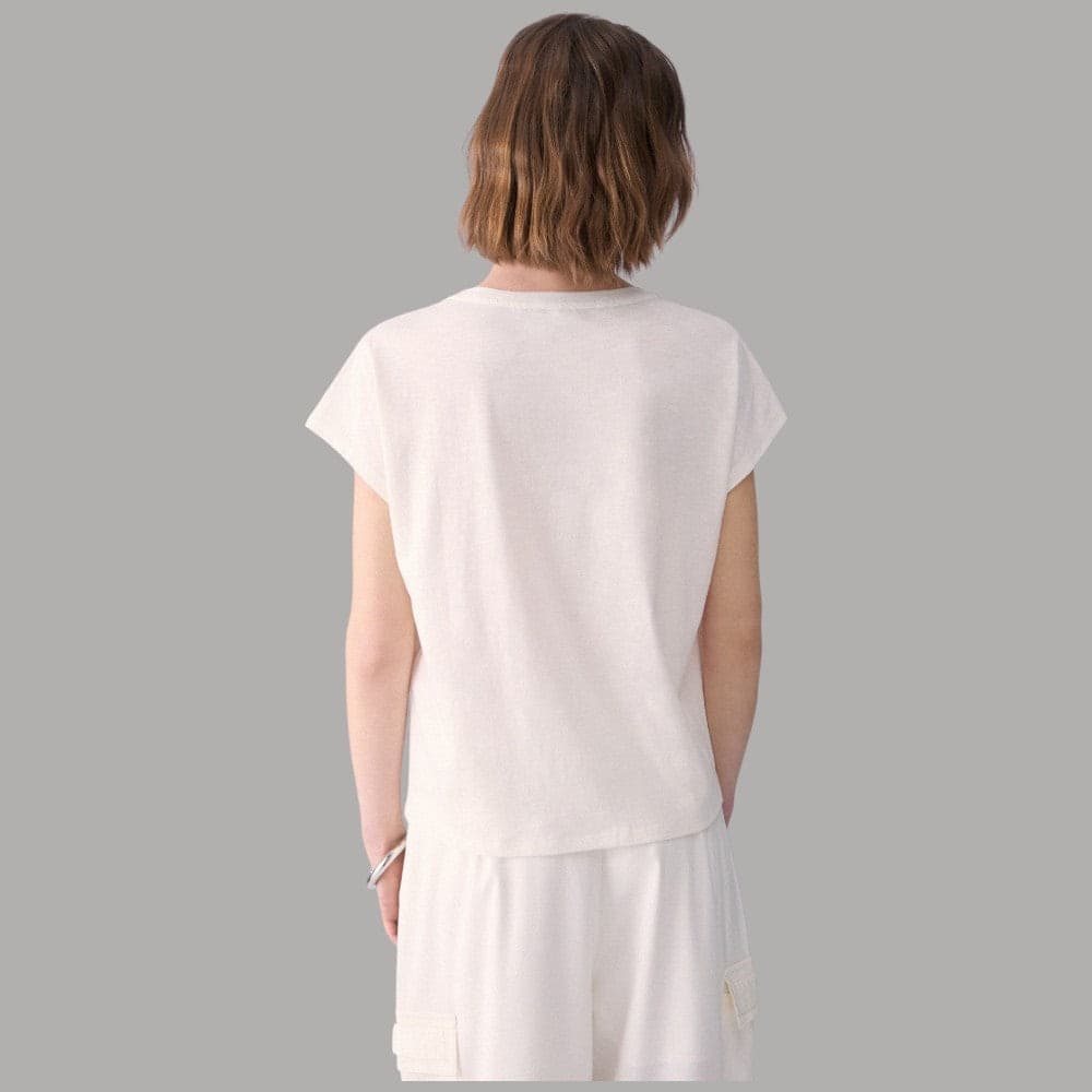 T-shirt Liu Jo in Cotone-Modal con Gioiello e Logo Monogram - 2