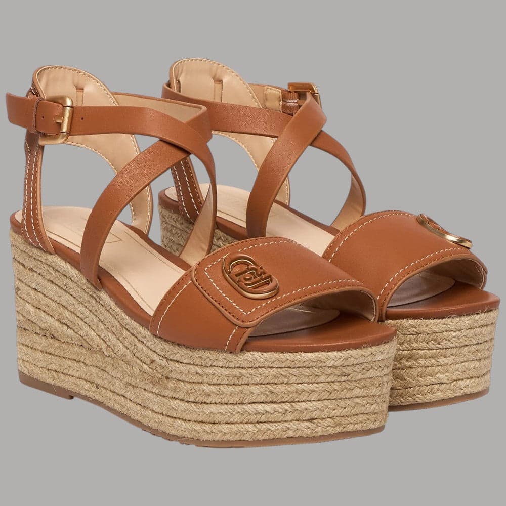 Sandalo Cuoio Espadrillas Liu Jo Bali Zeppa 9cm Comfort - 2