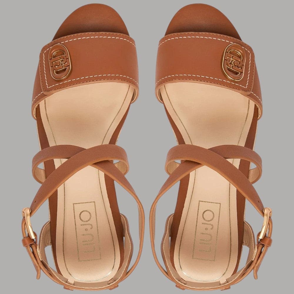 Sandalo Cuoio Espadrillas Liu Jo Bali Zeppa 9cm Comfort - 3