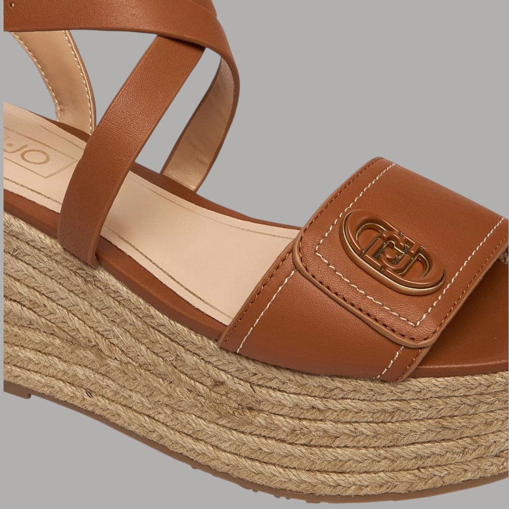 Sandalo Cuoio Espadrillas Liu Jo Bali Zeppa 9cm Comfort - 4