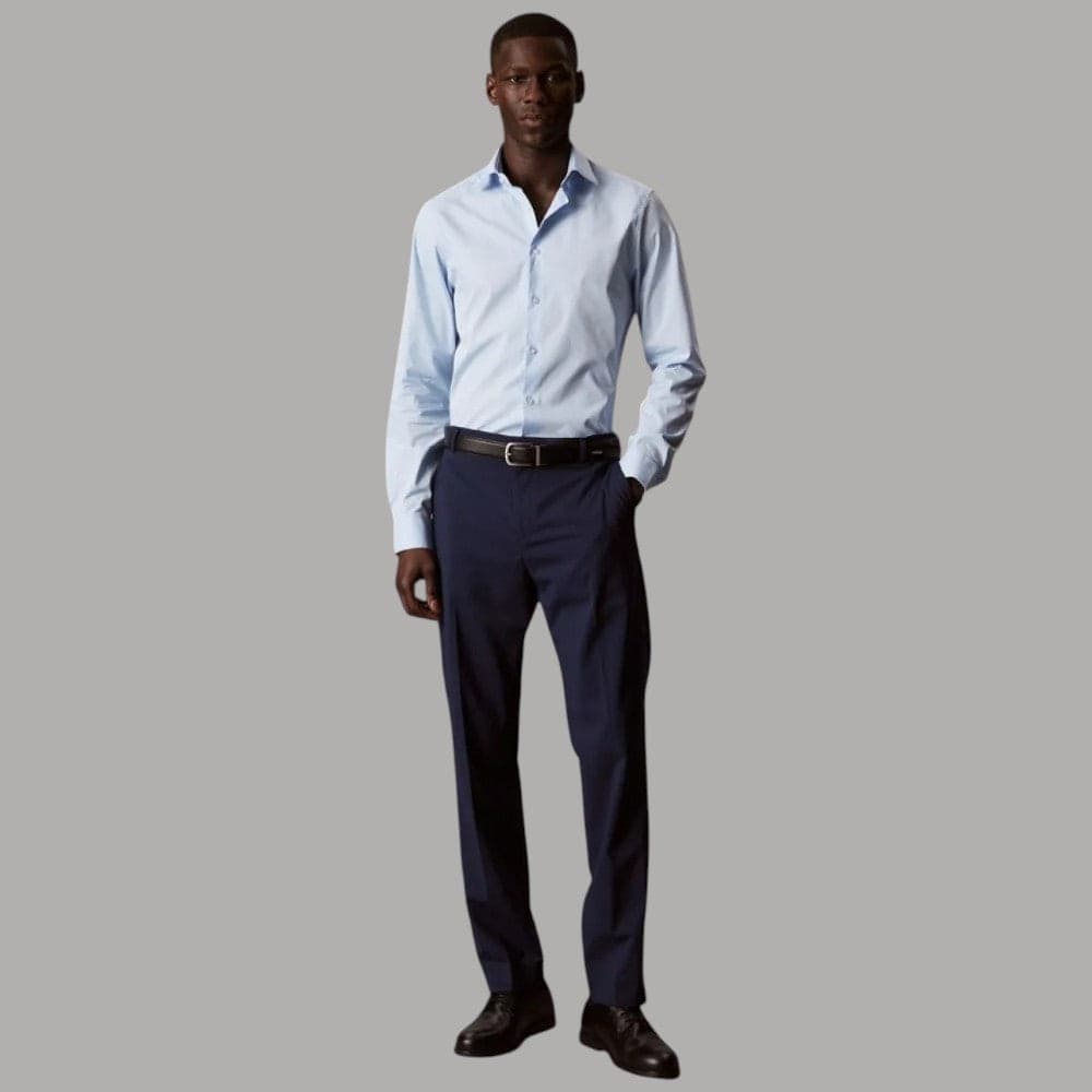 Camicia Calvin Klein Uomo Regular Fit Popelin Elegante LV019EU001 - 12