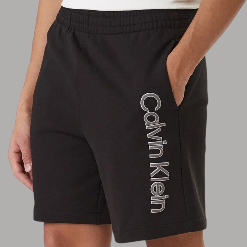 Calvin Klein Pantaloncini Tuta Logo Groffato Cotone Regular - 13