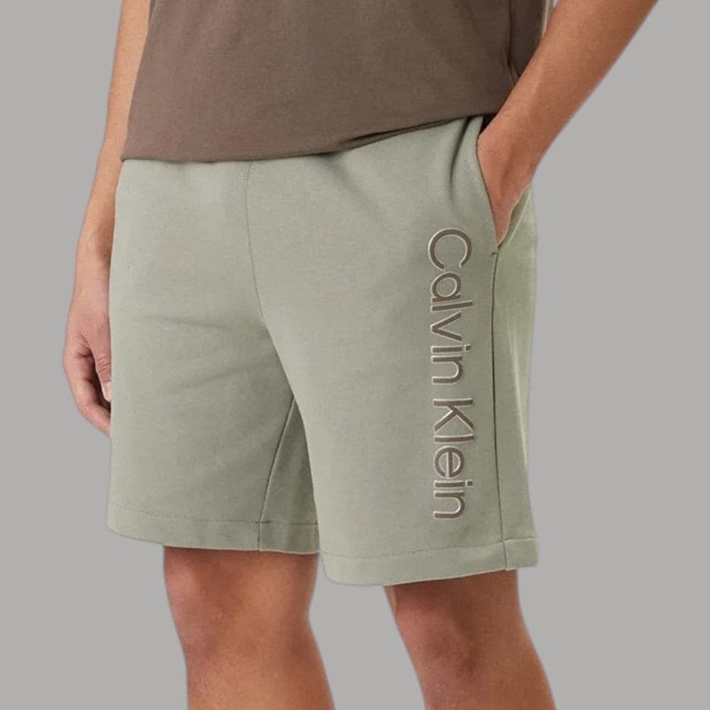Calvin Klein Pantaloncini Tuta Logo Groffato Cotone Regular - 2