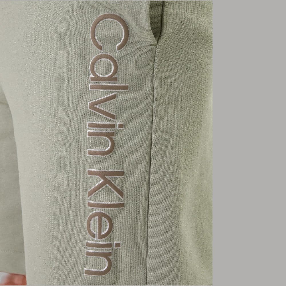 Calvin Klein Pantaloncini Tuta Logo Groffato Cotone Regular - 4