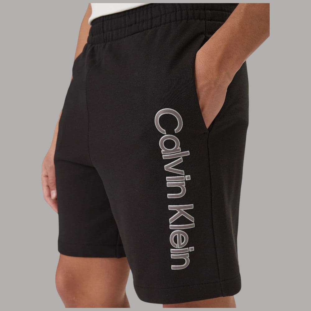 Calvin Klein Pantaloncini Tuta Logo Groffato Cotone Regular - 9