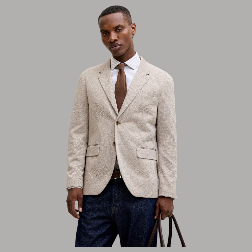 Giacca Blazer Slim Fit Martin in Jersey Leggero - Jack Jones - 8
