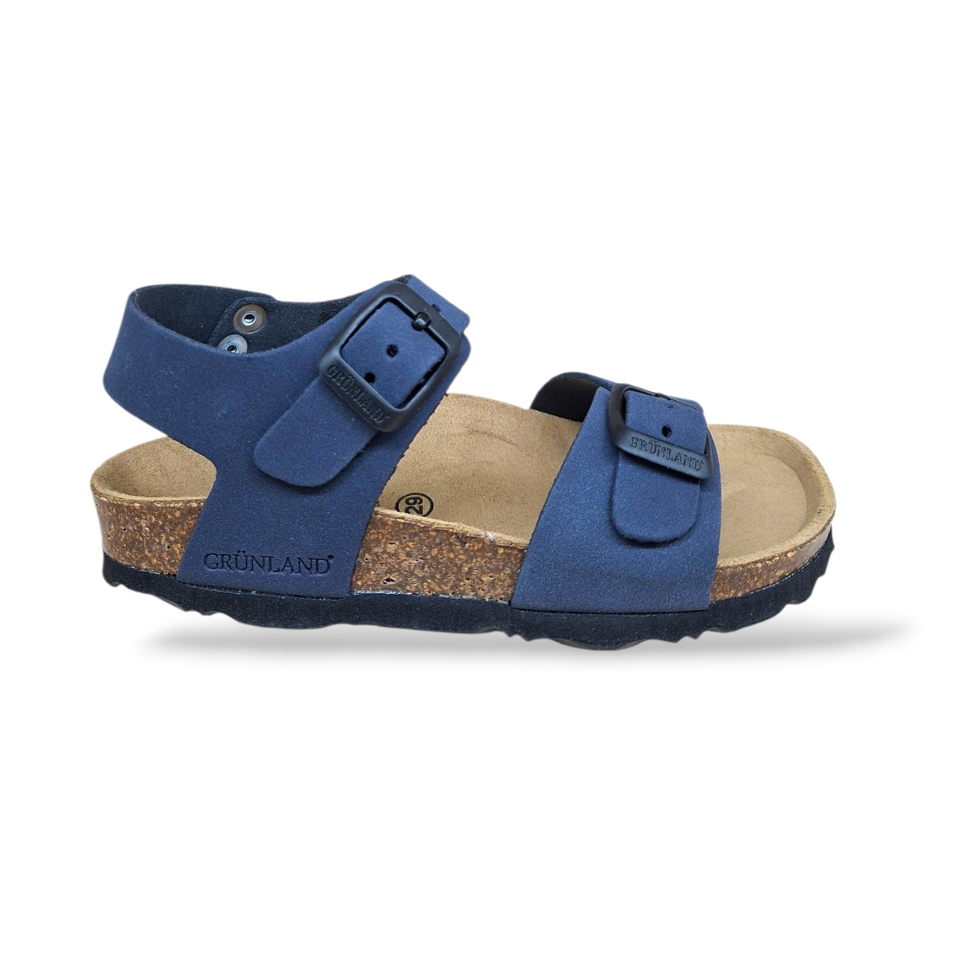Sandalo Bio Sughero Bambini e Ragazzi Grunland Junior Luce Blu – Fibia Sottopiede Sughero EVA Unisex - 8