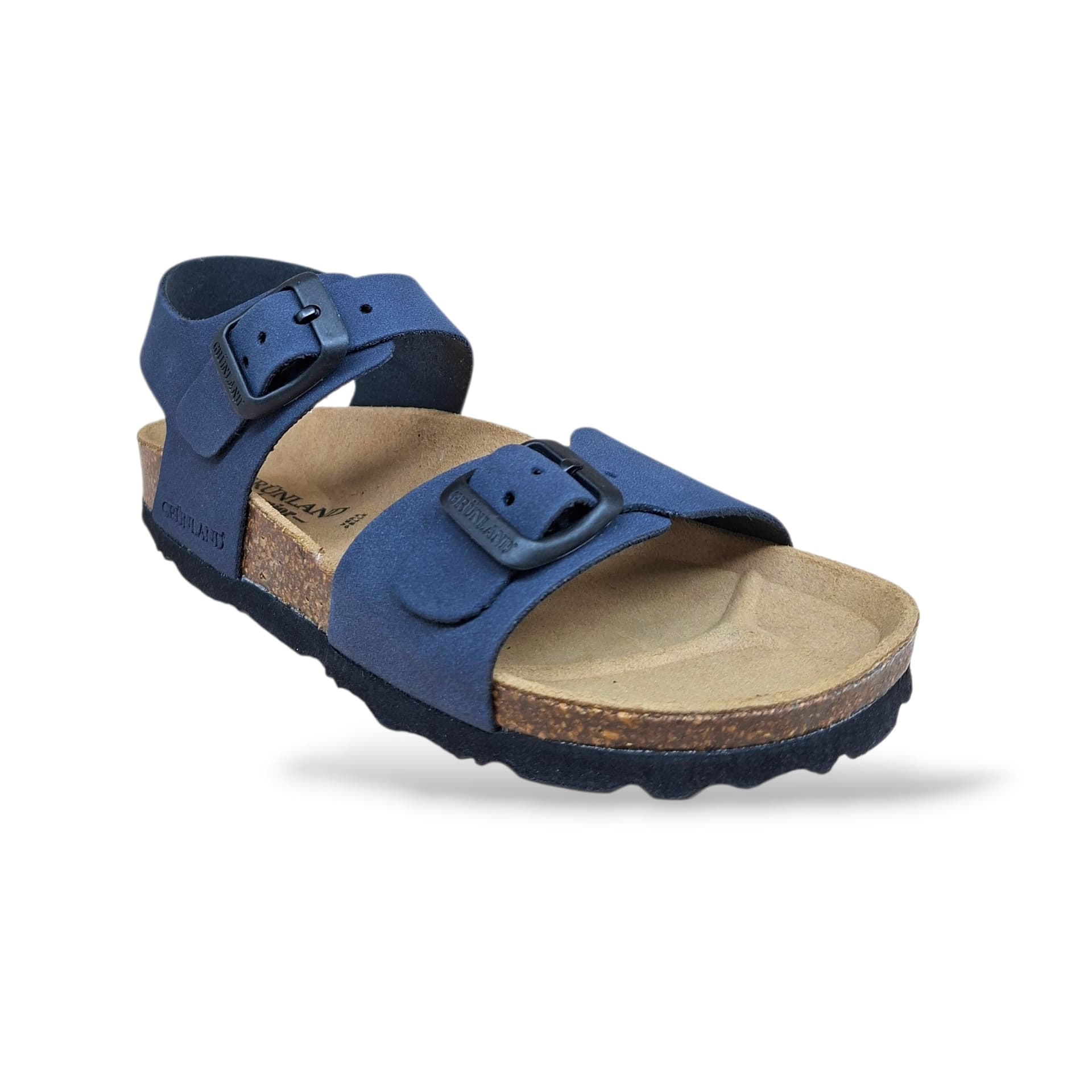 Sandalo Bio Sughero Bambini e Ragazzi Grunland Junior Luce Blu – Fibia Sottopiede Sughero EVA Unisex - 2