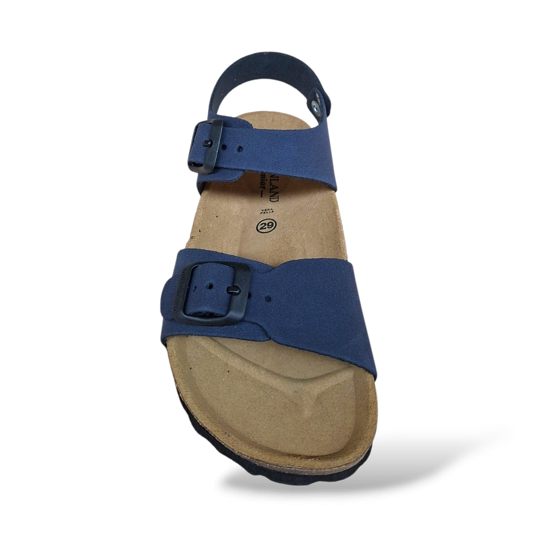 Sandalo Bio Sughero Bambini e Ragazzi Grunland Junior Luce Blu – Fibia Sottopiede Sughero EVA Unisex - 4