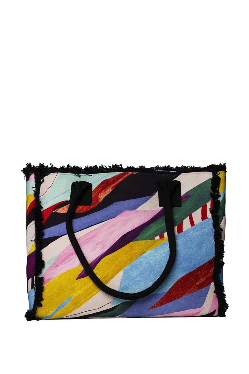 Borsa mare in cotone multicolor | MYA ACCESSORIES - 2