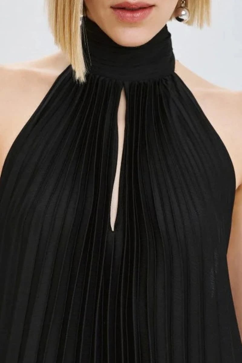 Abito lungo plissé scollo americano | ACCESS FASHION - 3