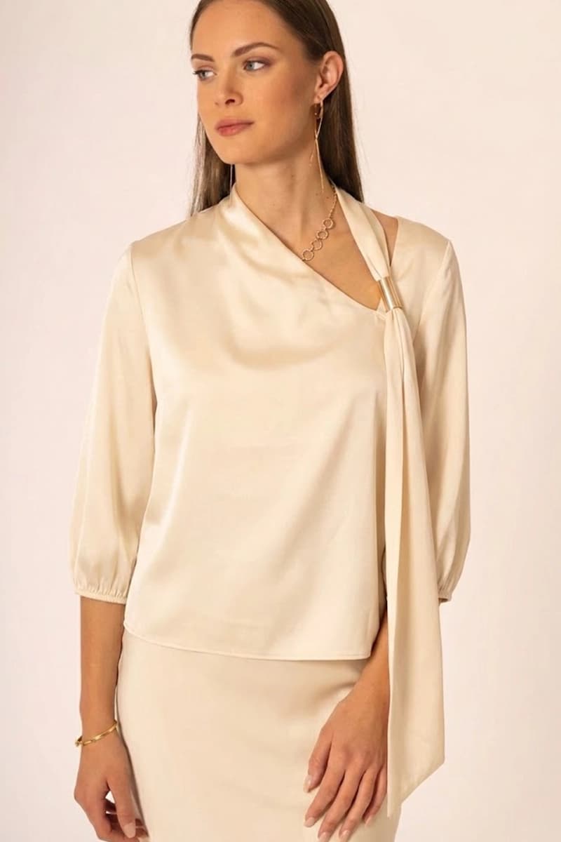 Blusa con accessorio scollo | NO-NA' - 2