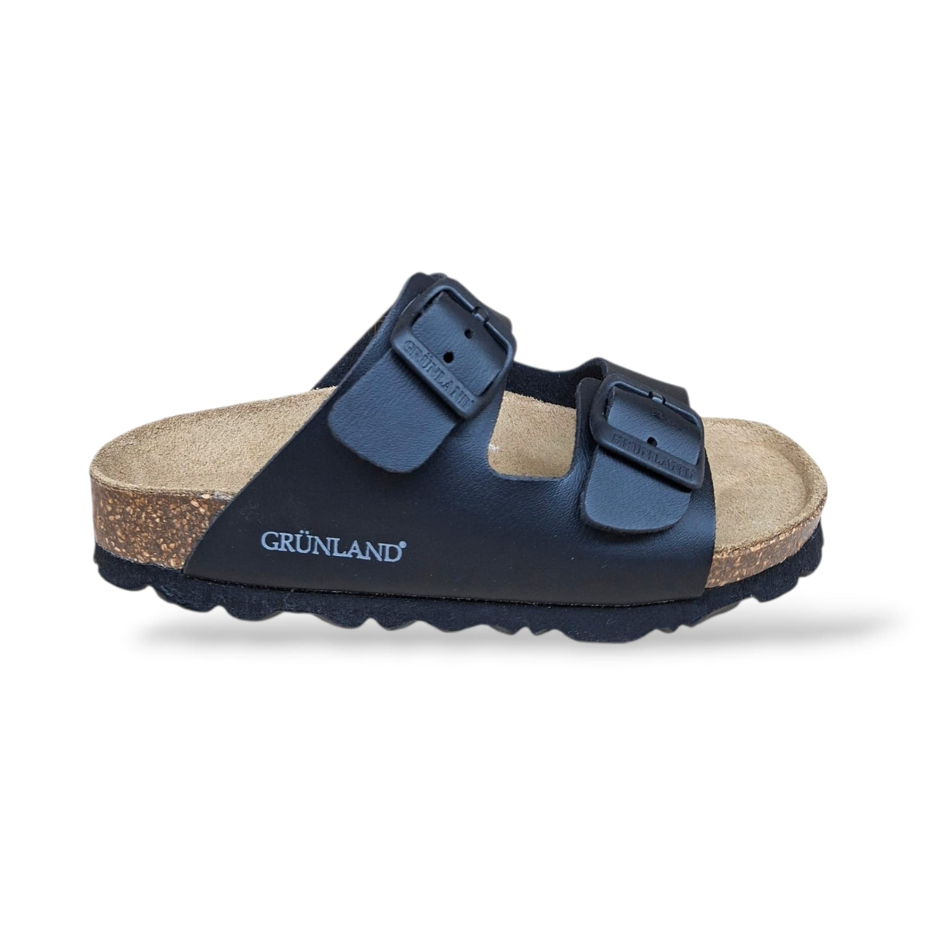 Ciabatta Bio Sughero Bambini e Ragazzi Grunland Junior Luce Nero – Sottopiede Sughero EVA - 6