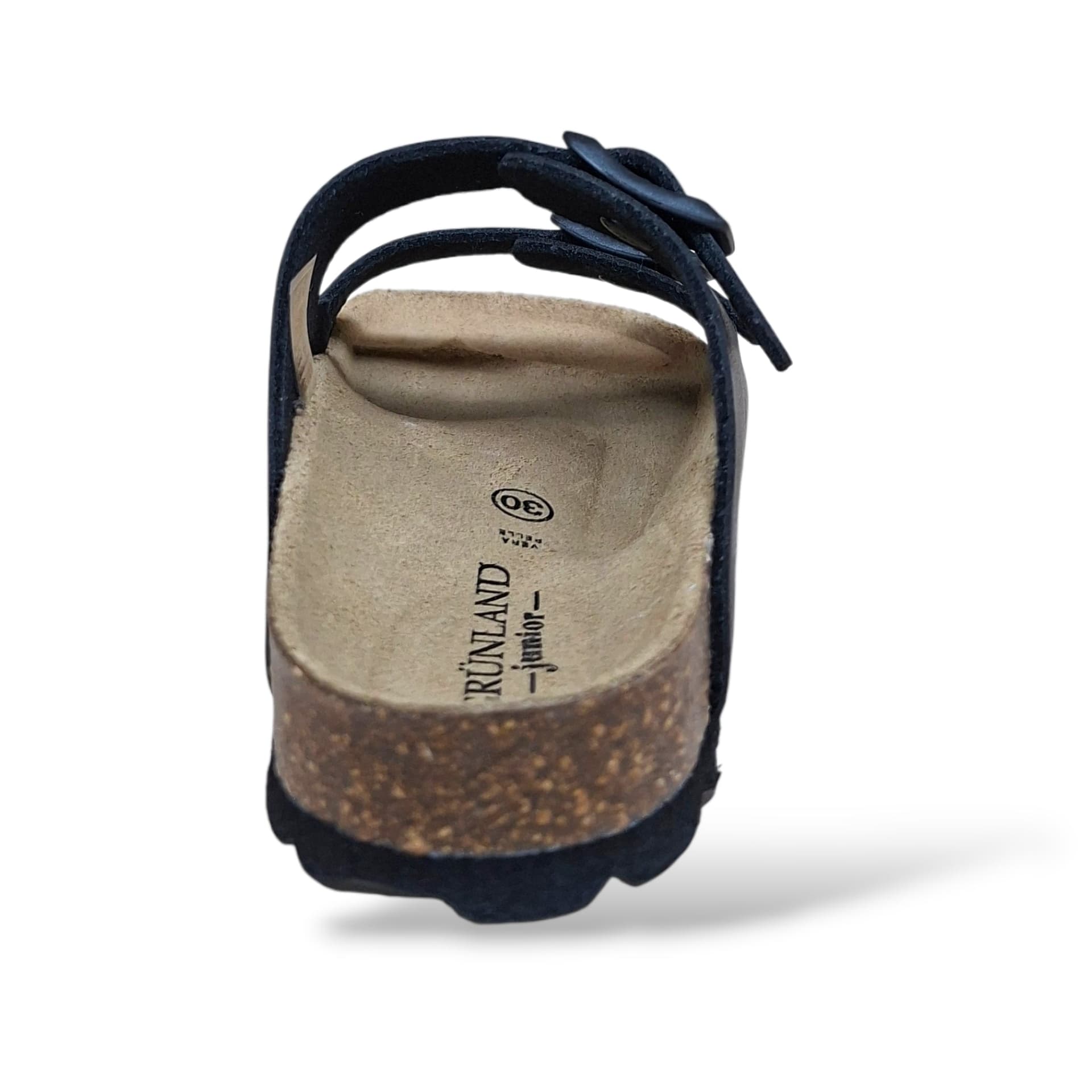 Ciabatta Bio Sughero Bambini e Ragazzi Grunland Junior Luce Nero – Sottopiede Sughero EVA - 3