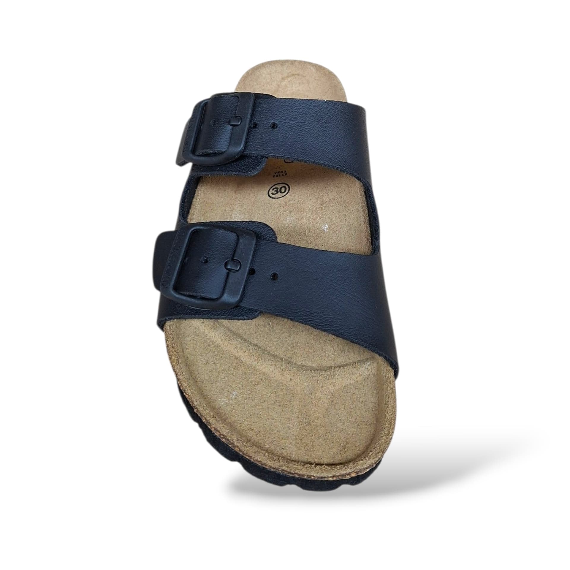 Ciabatta Bio Sughero Bambini e Ragazzi Grunland Junior Luce Nero – Sottopiede Sughero EVA - 4