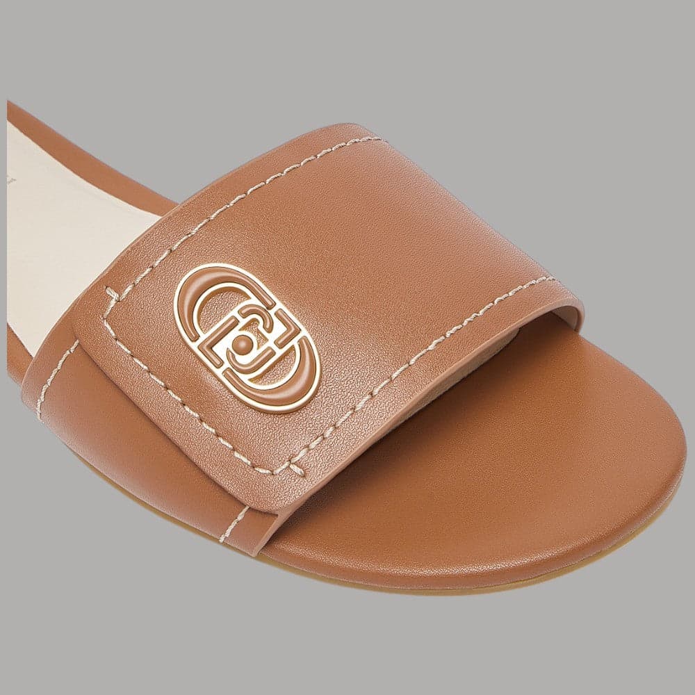 Ciabatte Flat Pelle Liu Jo con Logo Monogram SANDY 03 - 5