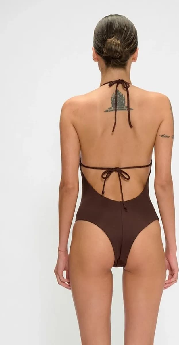 Costume intero con scollo profondo | MARINA ABAGNALE - 4