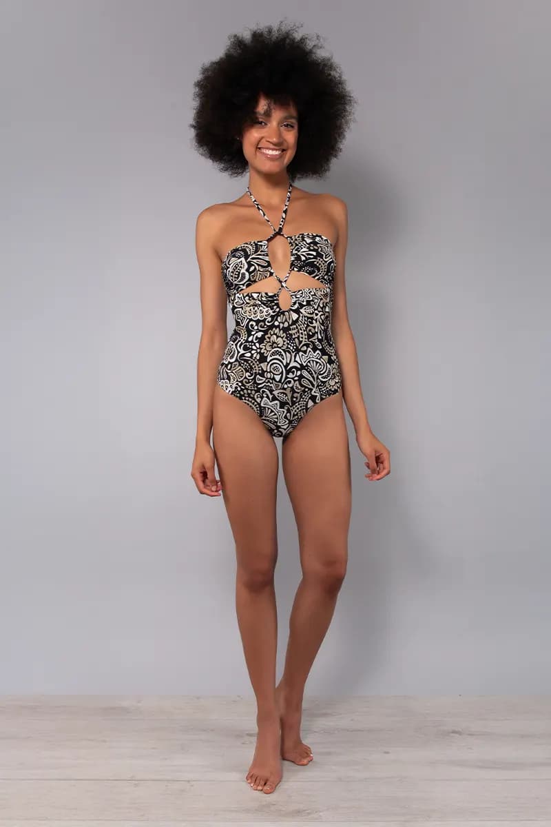 Costume intero con coppe estraibili Malibu | VERDISSIMA Mare - 9