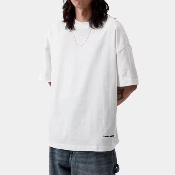 T Shirt Carhartt Link Script White - 2