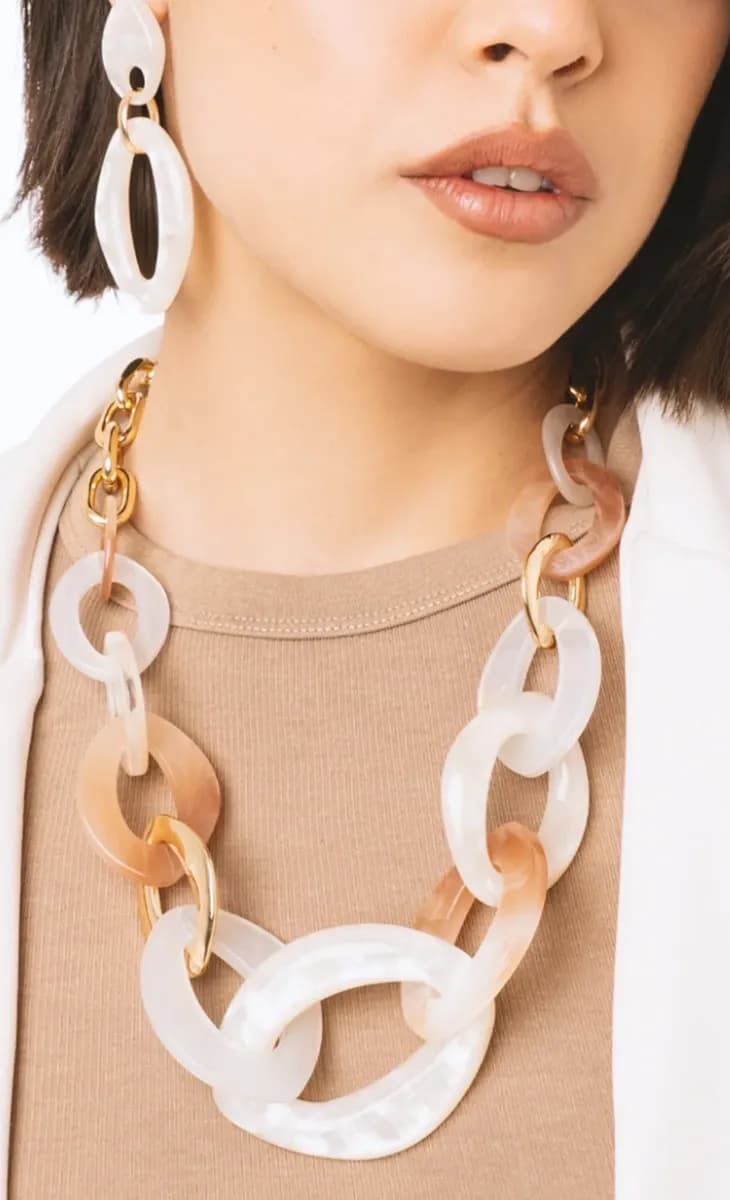 Collana girocollo con anelli in acrilico | MYA ACCESSORIES - 5