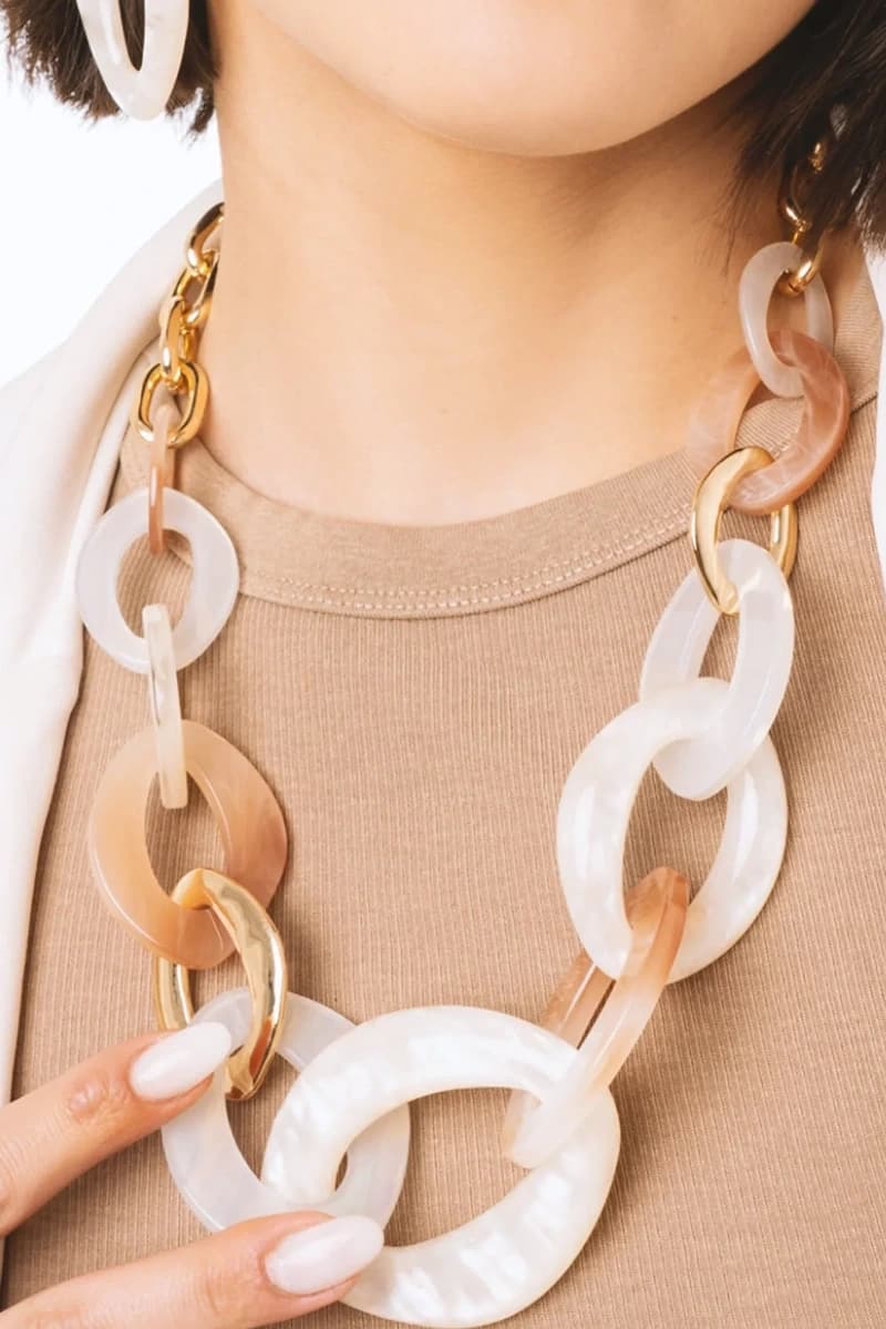 Collana girocollo con anelli in acrilico | MYA ACCESSORIES - 4