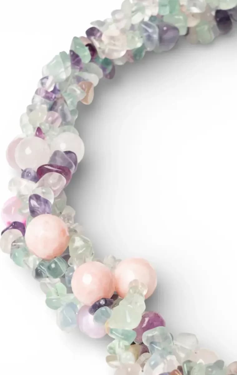 Collana girocollo multilinee con pietre dure | MYA ACCESSORIES - 2