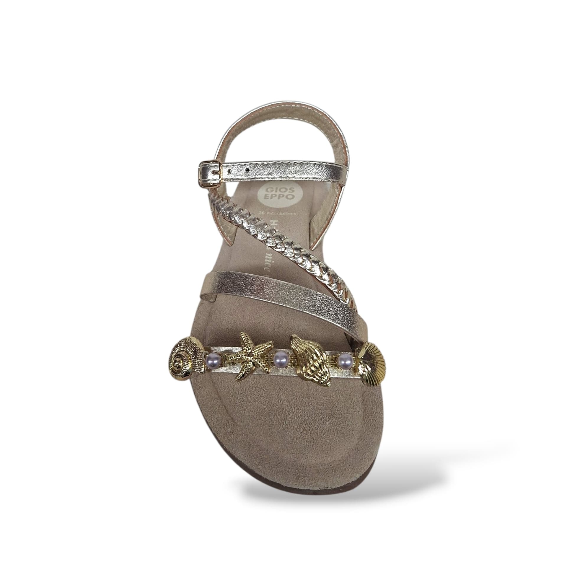 Sandali Bambina e Ragazza GIOSEPPO ERDUT 78877 Oro – Pelle con Fibia, Taglie 26-39 - 4