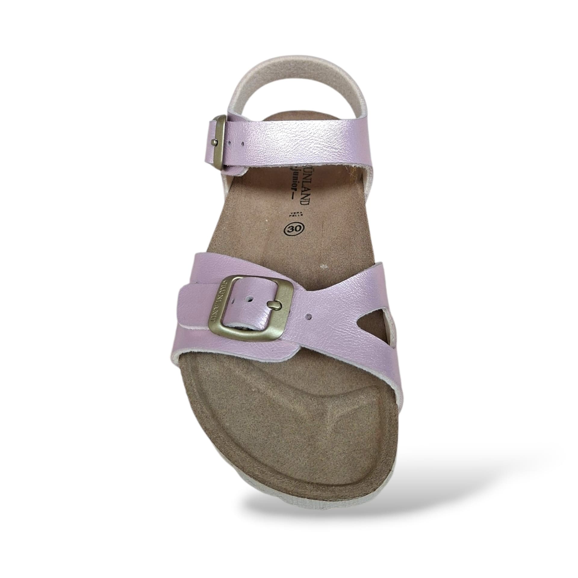 Sandalo Bio Sughero Bambine e Ragazze Grunland Junior Luce Pink – Fibia Sottopiede Sughero EVA - 4