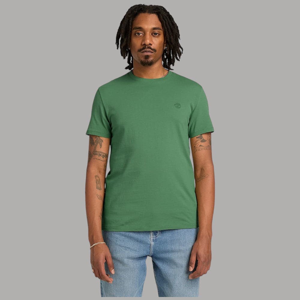 T-shirt Timberland Uomo Cotone Slim con Logo Ricamato - 31