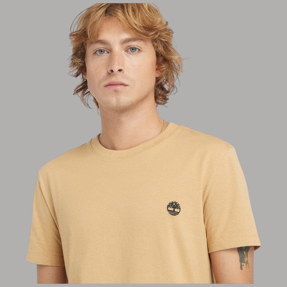 T-shirt Timberland Uomo Cotone Slim con Logo Ricamato - 2