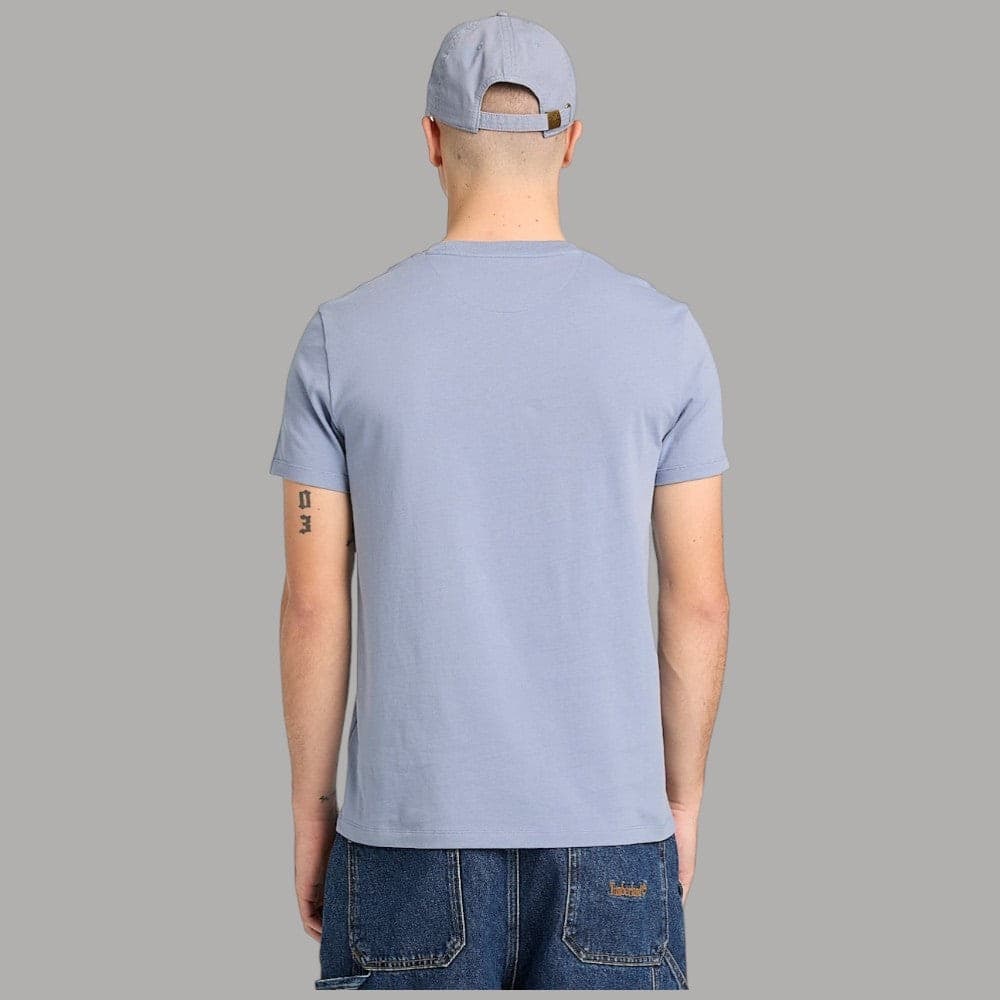 T-shirt Timberland Uomo Cotone Slim con Logo Ricamato - 17