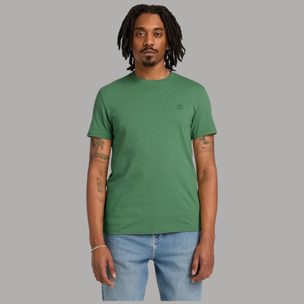 T-shirt Timberland Uomo Cotone Slim con Logo Ricamato - 24