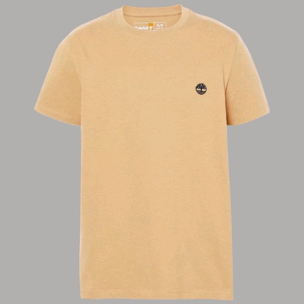 T-shirt Timberland Uomo Cotone Slim con Logo Ricamato - 4